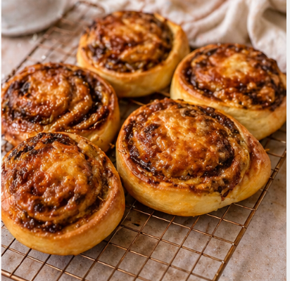 Same-Day Cheese & Vegemite Sourdough Scrolls